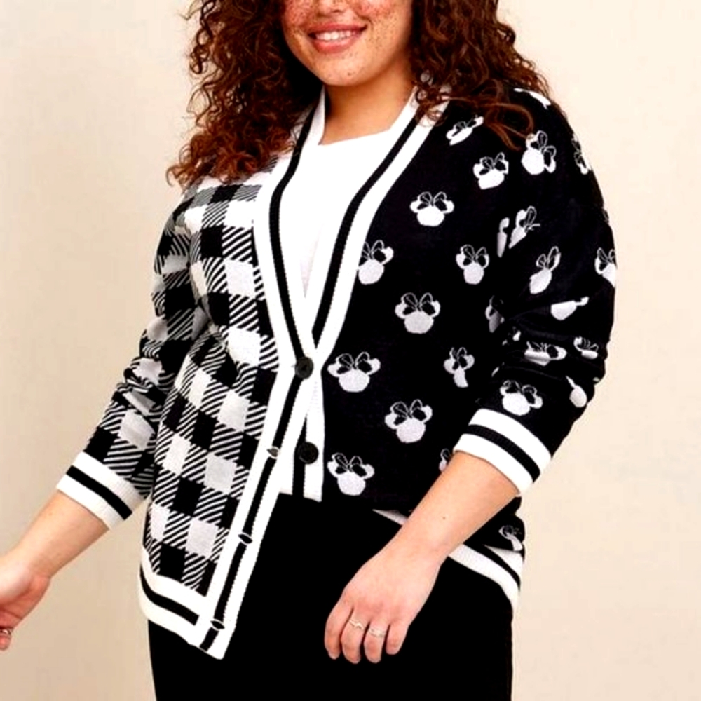 ❤️NWT TORRID CARDIGAN - MICKEY MINNIE MOUSE - JACQUARD SWEATER PLUS SIZE